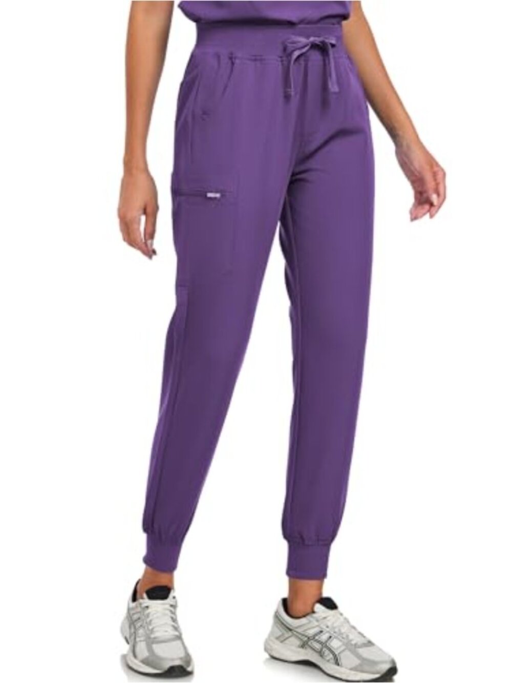 Scrub Pants Womens 4-Way Stretch Joggers High Rise Cargo 5 Pockets